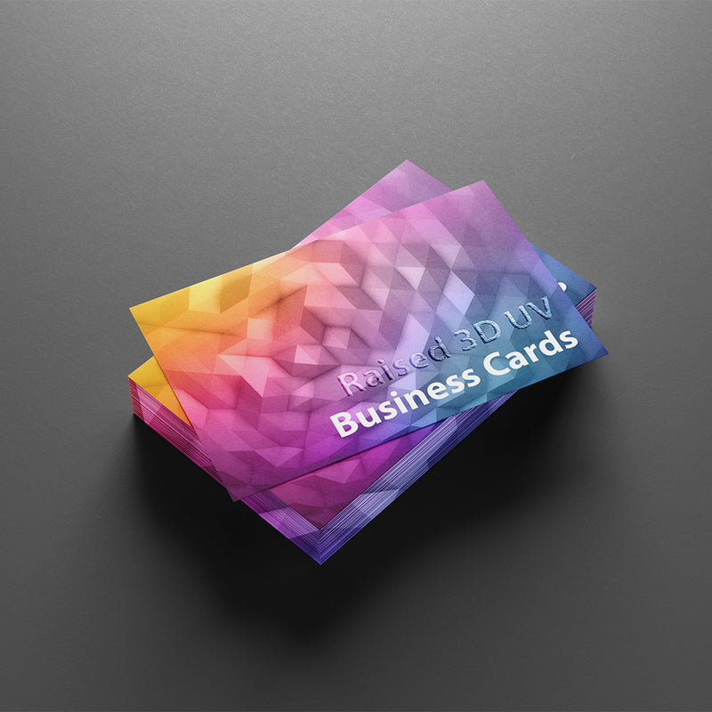 Raised 3D UV Business Cards (Double Sided)