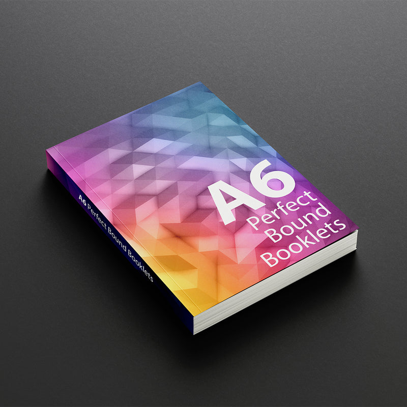 A6 Perfect Bound Booklets on 170gsm Throughout