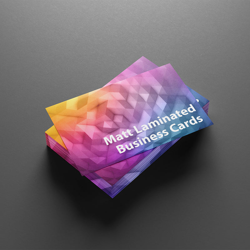 Business Card Sized Matt Laminated Flat Flyers on 450gsm