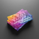 Business Card Sized Soft Touch Laminated Flat Flyers on 400gsm